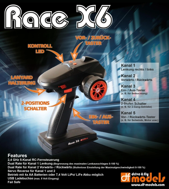 RC auto DF-4J XXL 2021, šedá