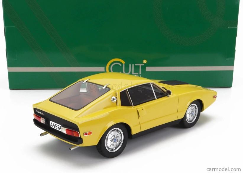 Modely v mierke Cult-scale Saab Sonnet Iii Coupe 1972 1:18 Žltá