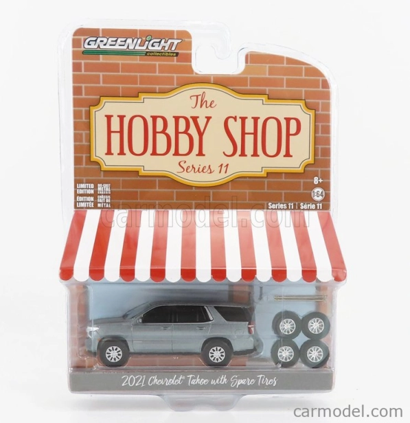 Greenlight Chevrolet Tahoe With Spare Tires 2021 1:64 Grey Met