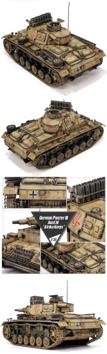 Model Kit tank 13567 - Panzer III Ausf.N. Afrika Korps (1:35)