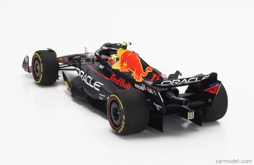 Minichamps Red bull F1  Rb19 Team Oracle Red Bull Racing N 11 2nd Monza Italy Gp 2023 Sergio Perez 1:18 Matt Blue