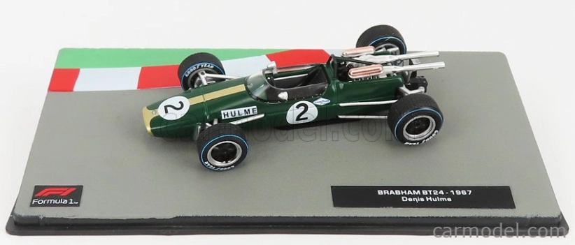Edicola Brabham F1 Bt24 N 2 Dennis Hulme Sezóna 1967 Majster sveta 1:43 Zelené zlato