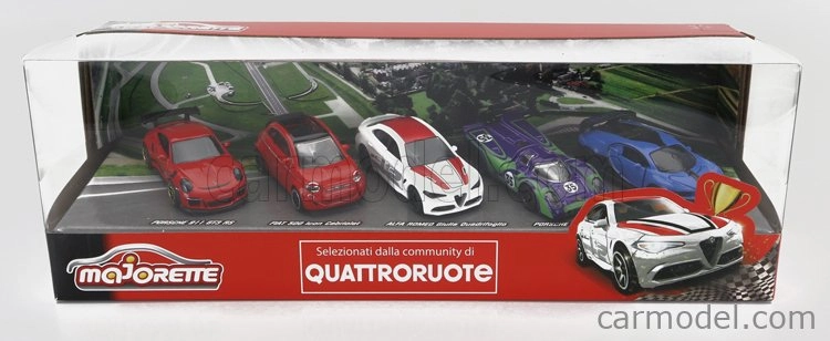 Majorette Porsche Set pěti modelů 1:64