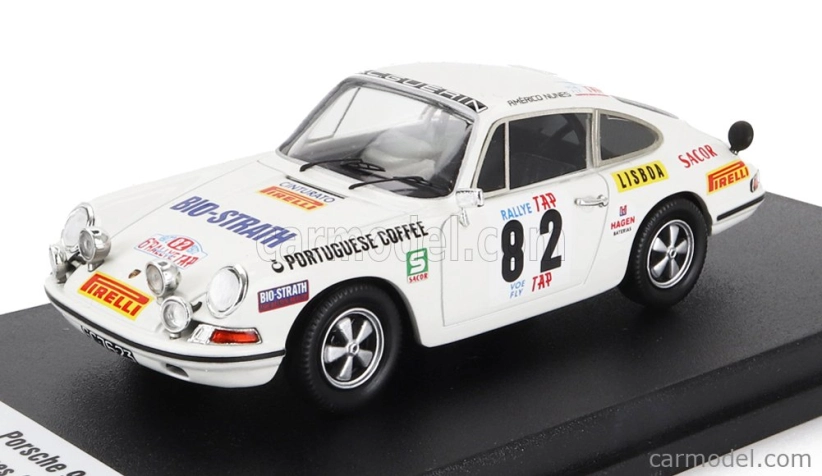 Trofeu Porsche 911s (night Version) N 82 Tap Rally 1972 A.nunes - A.morais 1:43 Bílá