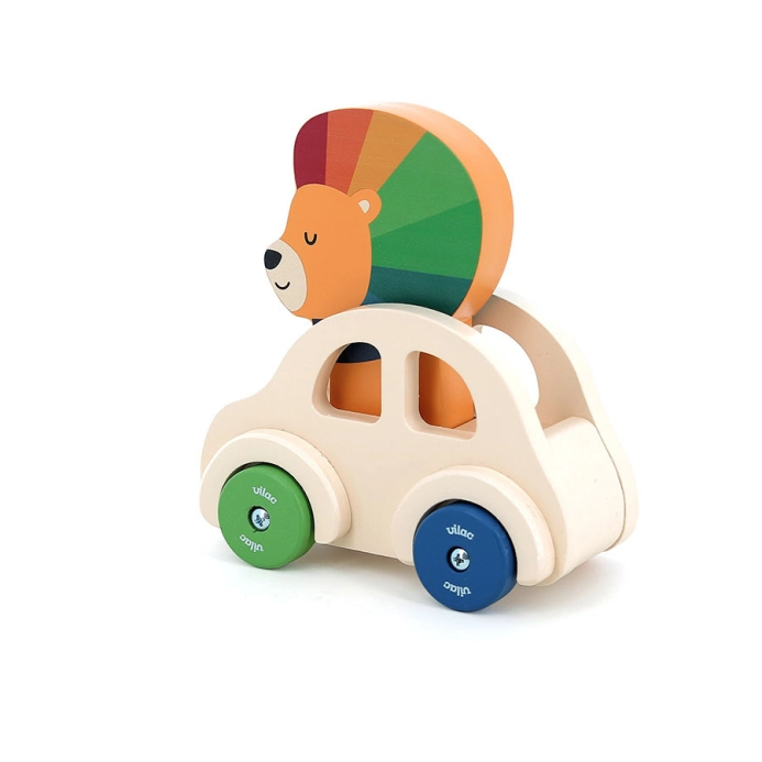 Vilac Drevené auto s klaksónom Lion