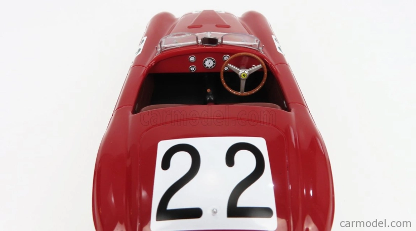 Kk-scale Ferrari 166mm Barchetta 2.0l V12 Spider Team Peter Mitchell-thomson N 22 Winner 24h Le Mans 1949 L.chinetti - L.selsdson 1:18 Red