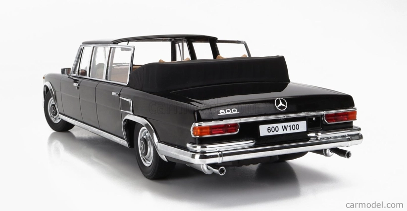 Mercedes Benz S-class 600 Pullman (w100) Landaulet Semiconvertible 1964 1:18 Black