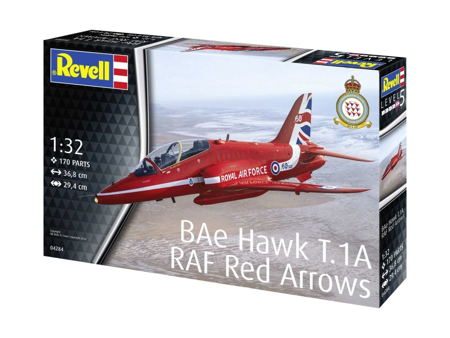 Plastic ModelKit lietadlo 04284 – BAe Hawk "Red Arrows" (1:32)