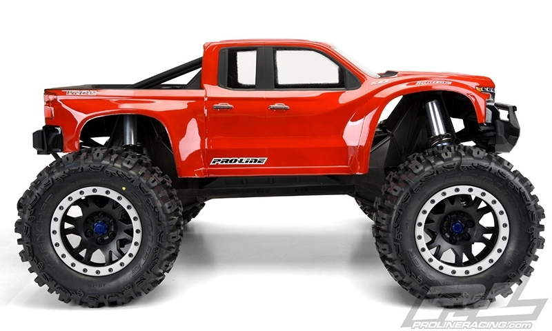 Číra karoséria, predrezaná, 2019 Chevy Silverado Z71 Trail Boss pre TRAXXAS X-MAXX