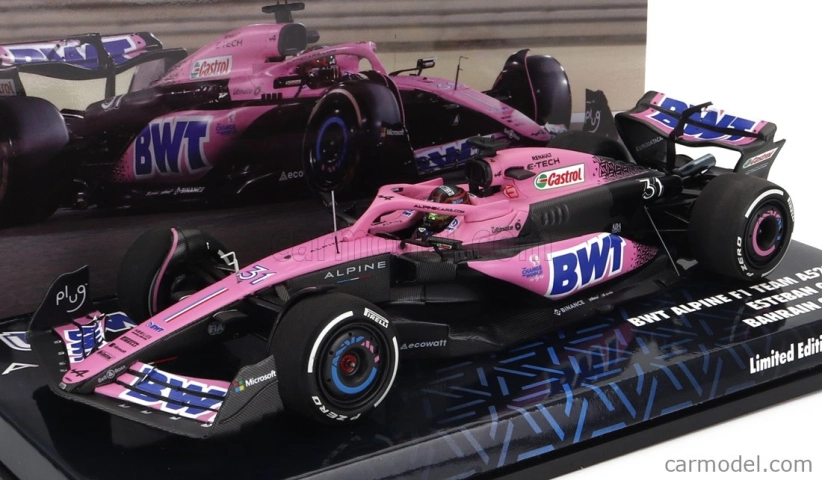 Minichamps Renault F1 A523 Team Bwt Alpine N 31 Bahrain Gp 2023 1:43, růžová
