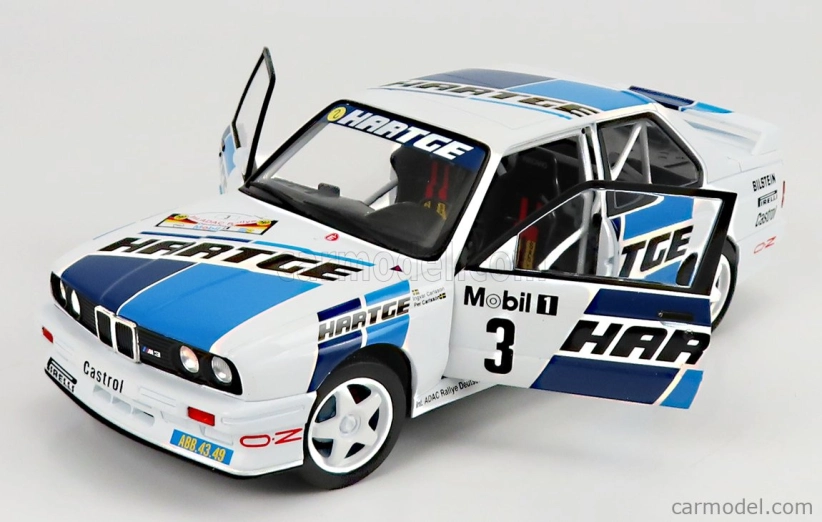 Solido BMW radu 3 (e30) Gr.a N 3 Rally Deutchland 1990 1:18 Biela 2 tóny Modrá