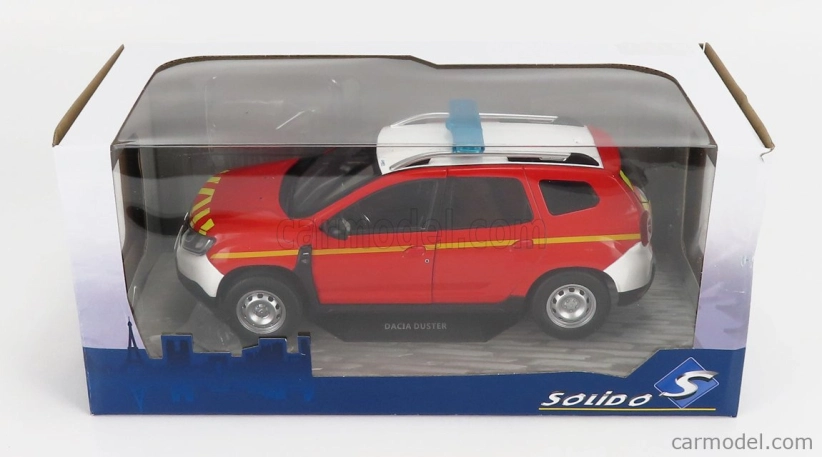 Solido Dacia Duster Mkii Sapeurs Pompiers 2018 1:18 Červeno-žltá