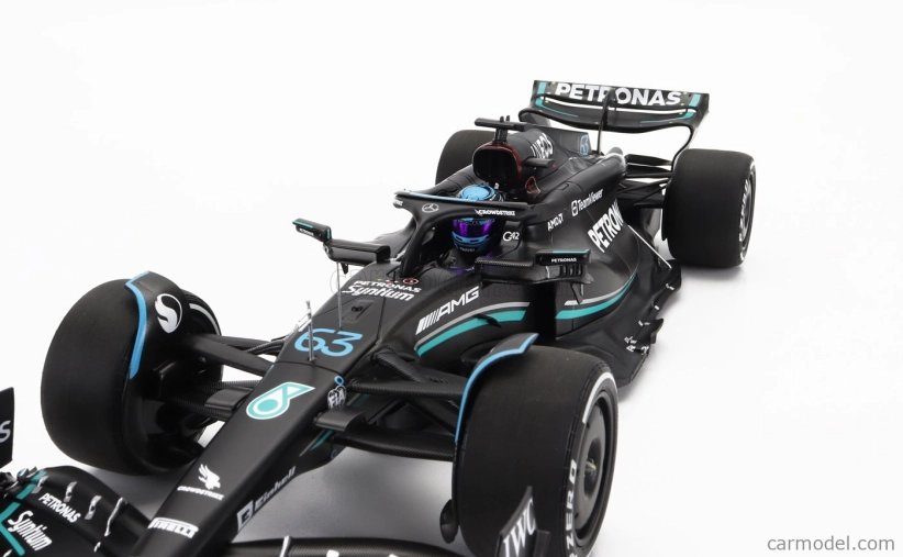 Minichamps Mercedes gp F1 W14 Team Mercedes-amg Petronas Formula One N 63 Australian Gp 2023 George Russel 1:18 Matt Black