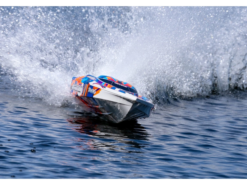 RC loď Traxxas Spartan TQi RTR, červená