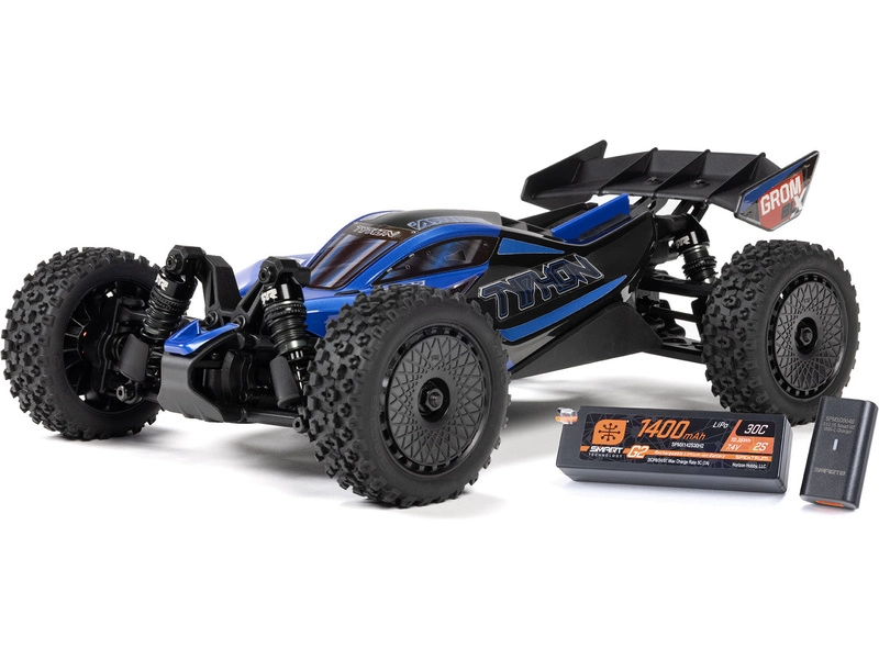 RC auto Arrma Typhon Grom 223S BLX 1:14 4WD RTR, modré
