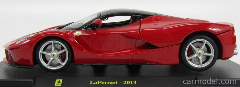 Edicola Ferrari Laferrari 2013 - Con Vetrina - With Showcase 1:24 Červená Černá