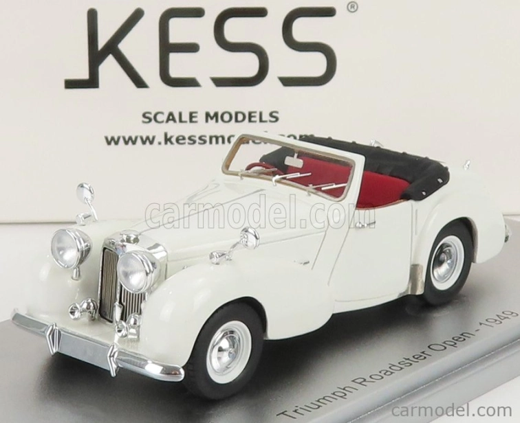 Kess-model Triumph Roadster Open 1949 1:43 White