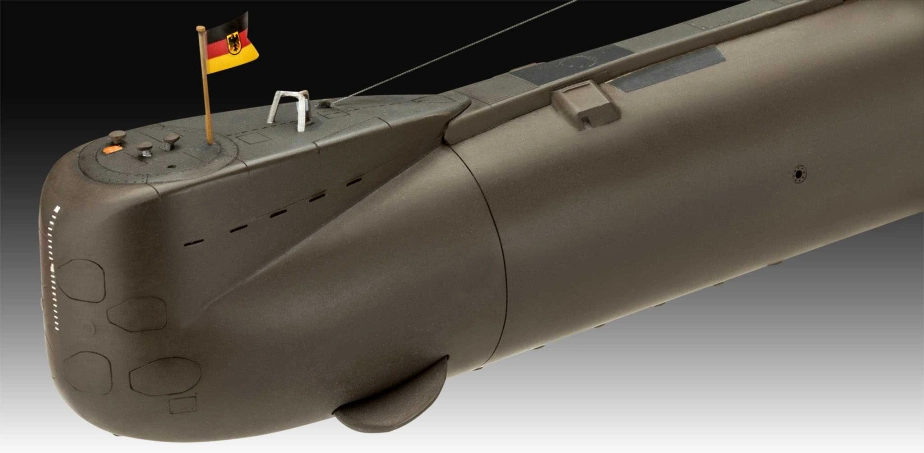 Plastic ModelKit ponorky 05186 – 70 Years Bundeswehr: Wilhelm Bauer, Type 206A, Class 2 (1:144)
