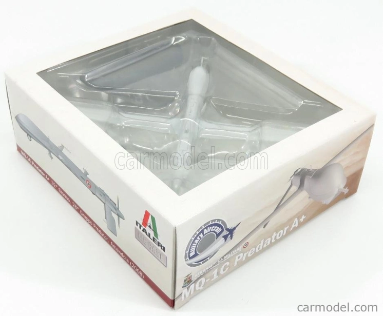 Italeri General atomics Mq-1c Predator Ricognizione Ed Attacco Lietadlo bez pilota 1995 - Aereonatica Militare Italiana - Italian Air Force 1:100 Light Grey
