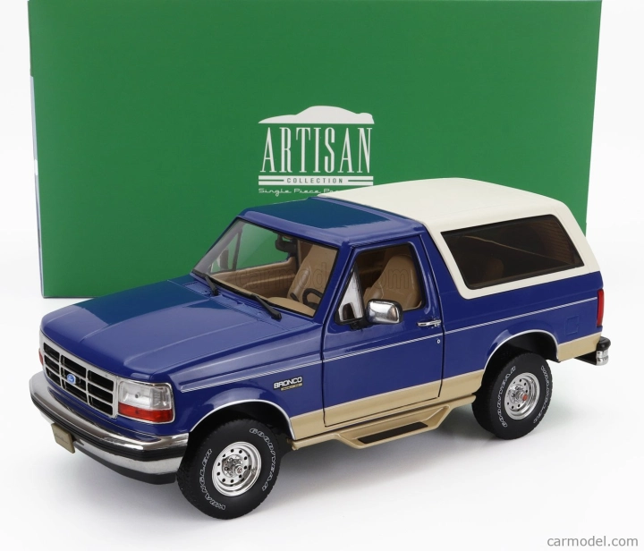 Greenlight Ford usa Bronco Eddie Bauer Edition 1996 1:18 Modrá Bílá