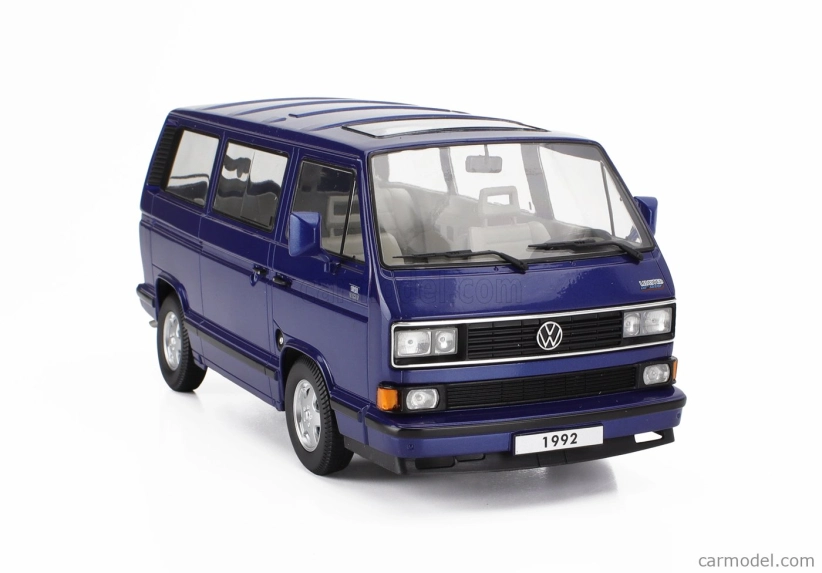 Volkswagen T3 Multivan Minibus v mierke Kk (posledná edícia) 1992 1:18 Blue Met