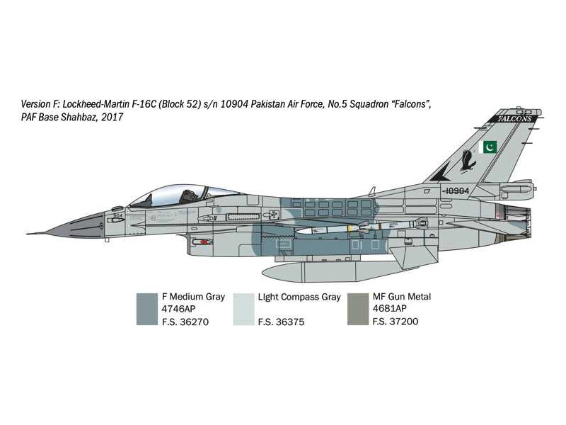 Italeri Lockheed F-16C Fighting Falcon (1:48)