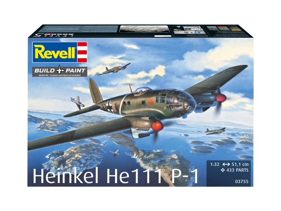 Plastic ModelKit letadlo 03755 - Heinkel He 111P-1 (1:32)