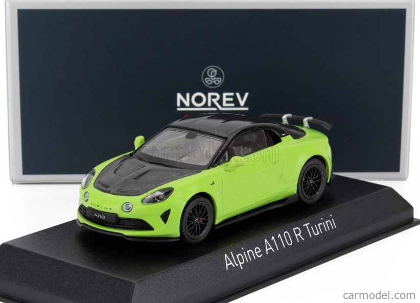 Norev Renault A110 R Coupe Turini 2025 1:43 kyslozelená čierna