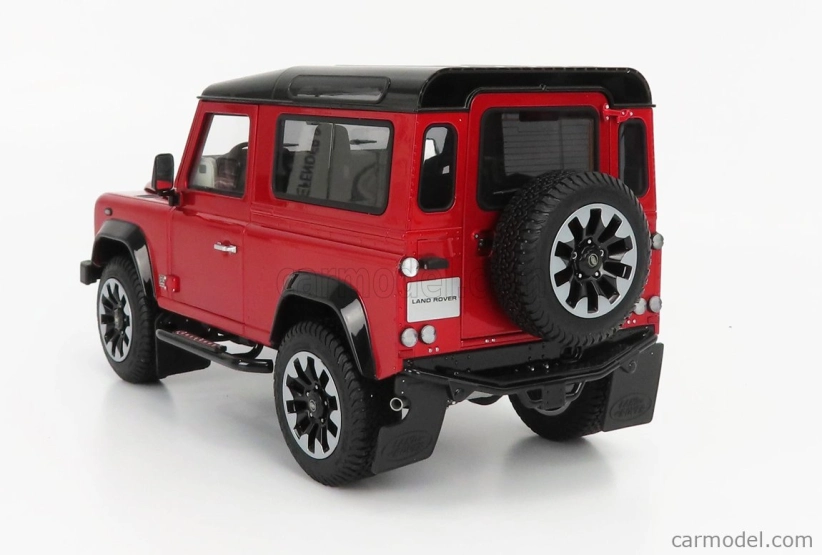 Lcd-model Land rover Defender 90 Works V8 70th Edition 2018 1:18 Red