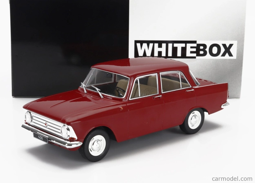 Whitebox Moskvitch 408 1966 1:24 Tmavě Červená