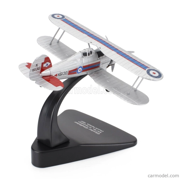 Oxford-models Gloster aircraft Gladiator Airplane 1937 1:72 Bílá Červená