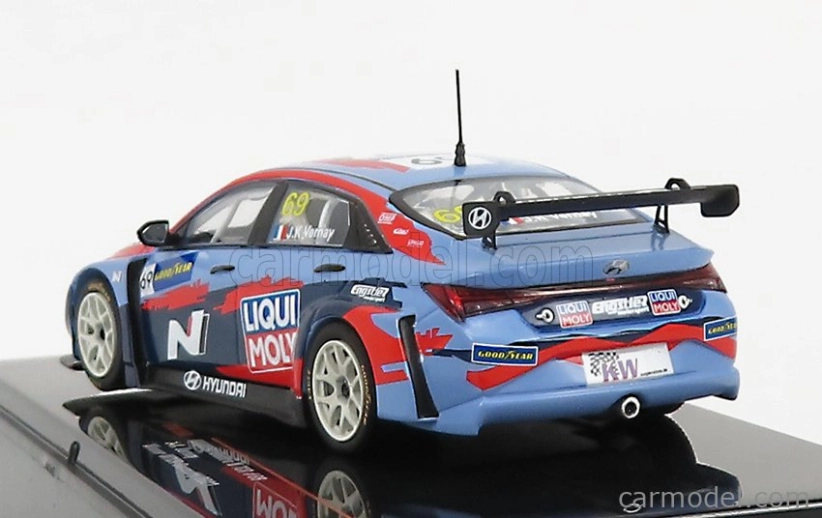 Ixo-models Hyundai Elantra N Tcr Team Liqui Moly N 69 Wtcr Nemecko 2021 J.k.vernay 1:43 Light Blue Red