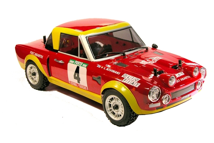 Lakovaná karoséria, Fiat 124 Abarth, samolepky, príslušenstvo (200mm)