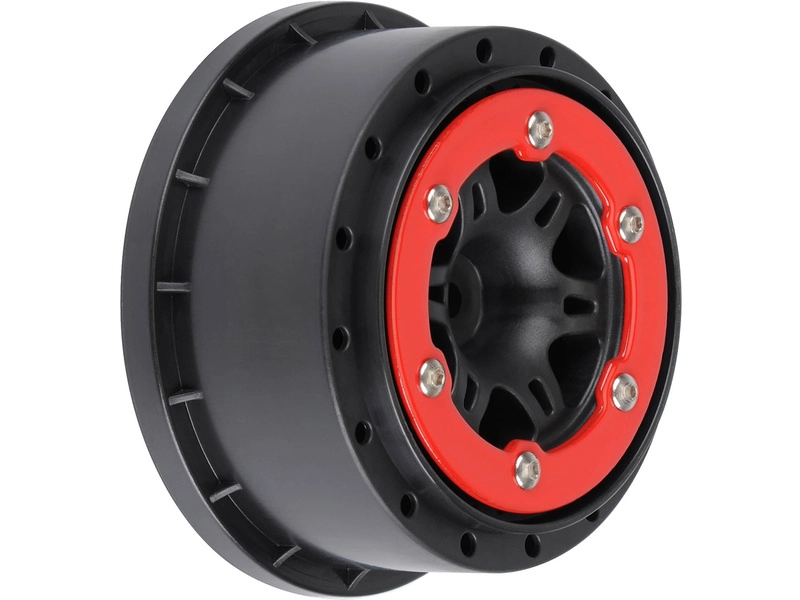 Pro-Line disk 2,2/3,0" Split Six zadný H12 červeno-čierny (2)
