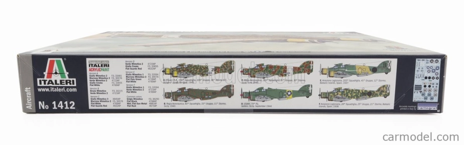 Italeri Savoia marchetti S.79 Sparviero Airplane Military 1942 1:72 /
