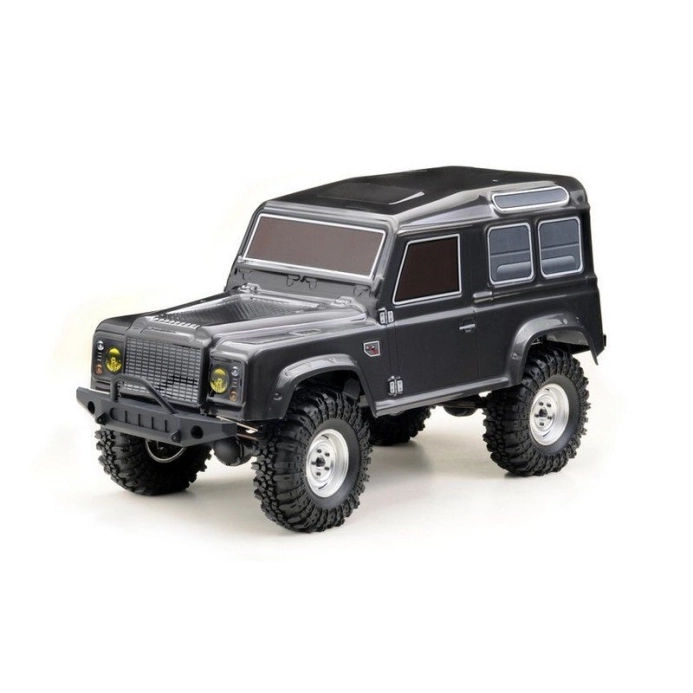 Karoséria Landrover Defender 1:10, nafarbená tmavosivá