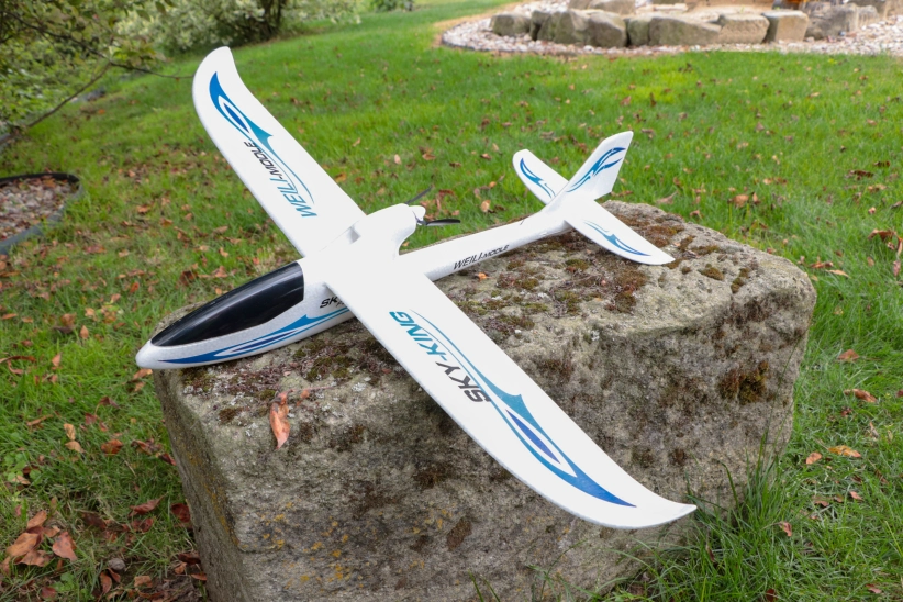 RC lietadlo Sky King F959, modrá + náhradná batéria