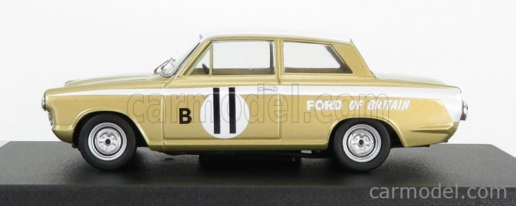 Trofeu Ford england Cortina Gt N 11 2nd 12h Marlboro 1963 H.taylor - J.blumer 1:43 Gold Met White