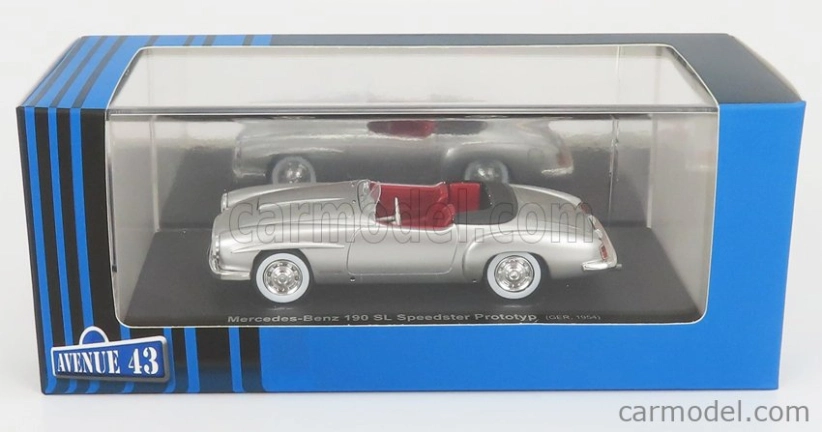 Avenue43 Mercedes benz Sl-class 190sl Speedster Nemecko 1954 1:43 Silver Met