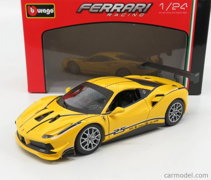 Bburago Ferrari 488 Challenge 1:24 žlutá