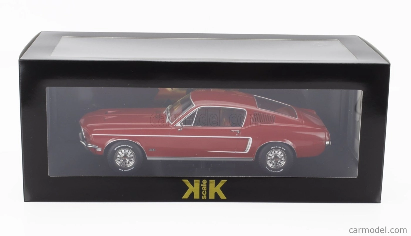 Ford usa Mustang Gt Fastback Coupe 1968 1:18 Červená