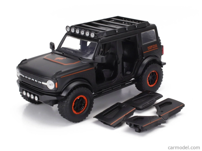 Jada Ford usa Bronco 2021 1:24 matná čierna oranžová