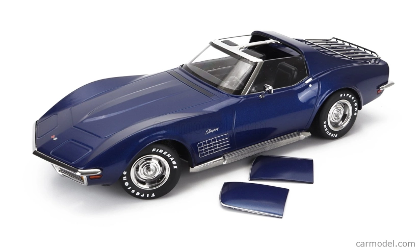 Chevrolet Corvette C3 1972 v mierke Kk - s odnímateľnou strechou 1:18 modrá