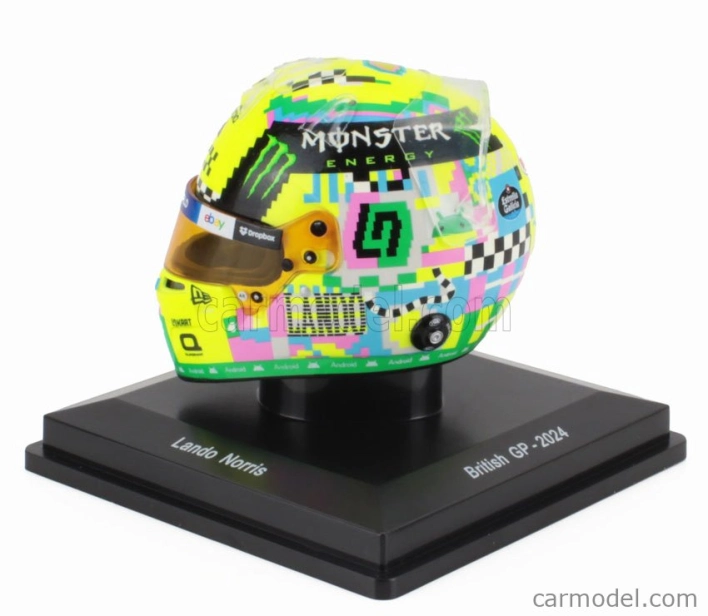Spark-model prilby Bell Casco Helmet F1 Lando Norris Team Mclaren N 4 3rd British Gp 2024 1:5 Rôzne