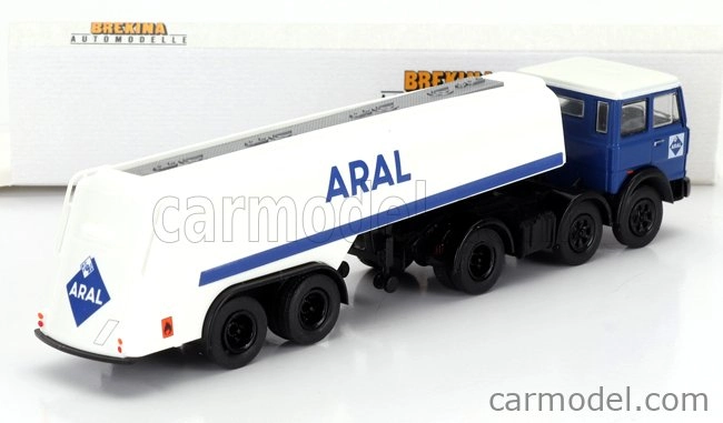 Brekina plast Fiat 691 T Tanker Truck Aral 1970 1:87 Modrá Bílá