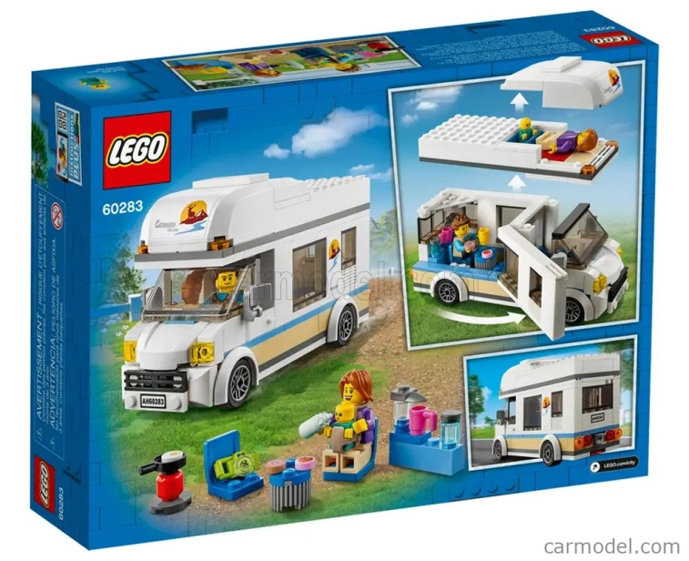 Lego Camper Lego City - Prázdninový kemp - 190 dielikov - 190 dielikov biela