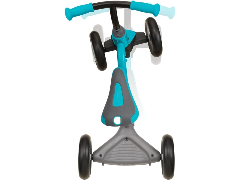Globber - Dětské odrážedlo Learning Bike 3v1 Deluxe modrozelené