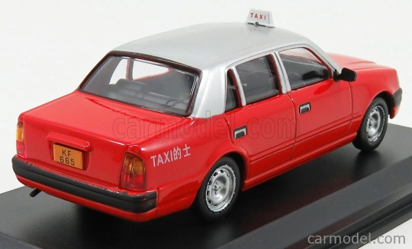 Edicola Toyota Crown Taxi Hong-kong 1995 1:43 Červená Stříbrná