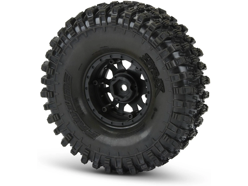 Pro-Line kolo 1.9", pneu Hyrax G8, disk Impulse H12 černo-stříbrný (2)