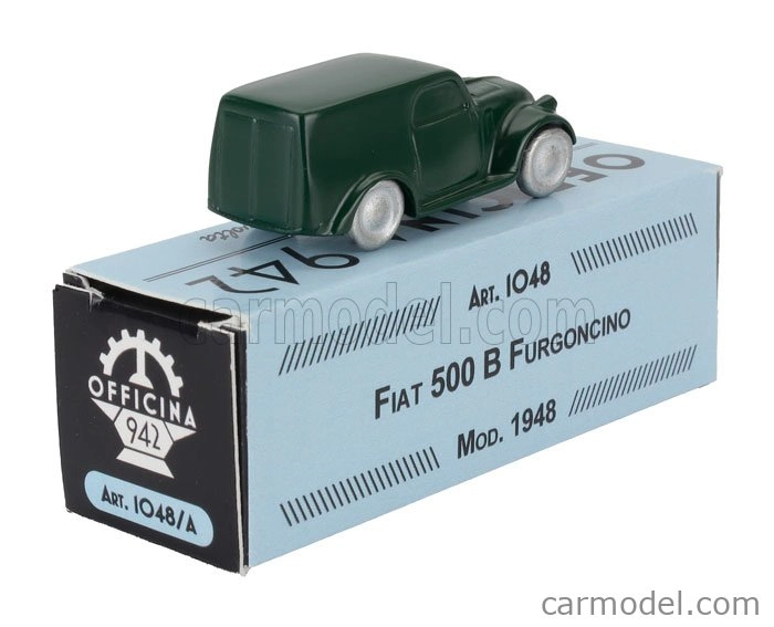 Officina-942 Fiat 500 B Furgoncino Van 1948 1:76 Zelená